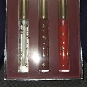 Gucci Lip Gloss Set - Clear, Deep Red, Bright Red